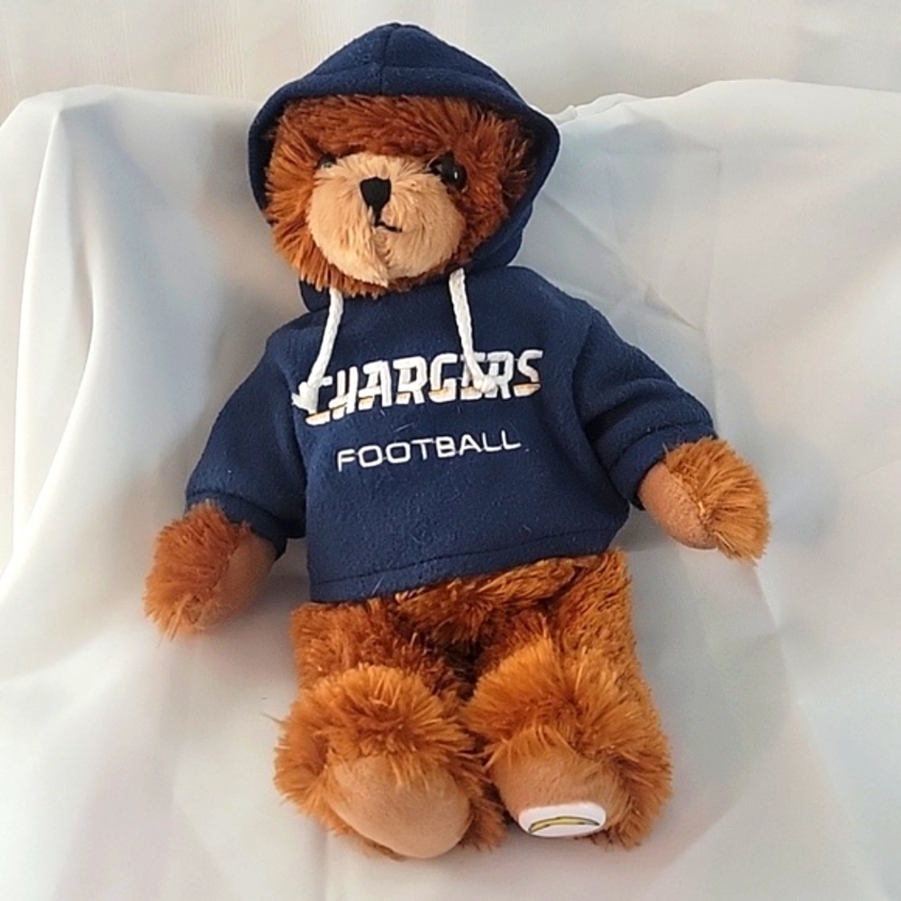 Good Stuff 14" Chargers Football Bear